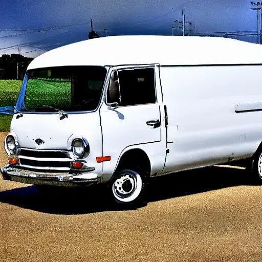 a GAZ Gazelle NN 2019 van in a dimly lit auto repair shop, blurry focus, grainy texture, low resolution, washed out colors