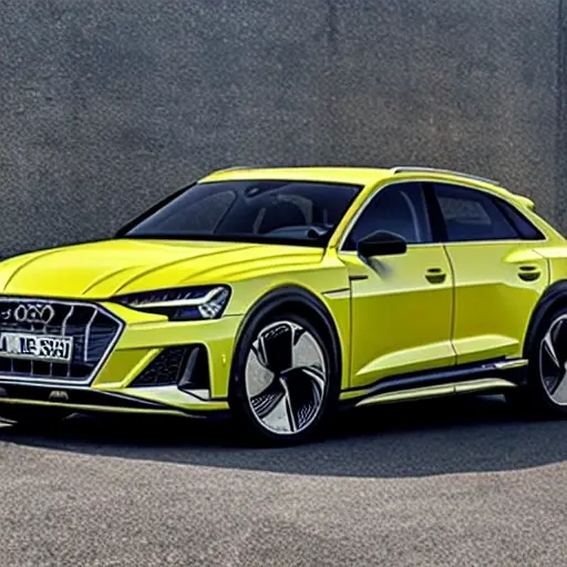 A low resolution, grainy, and blurry photo of a 2021 Audi RS e-tron GT in a dimly lit auto service garage. The car is partially obscured by shadows and mechanic equipment. The image has poor lighting, low contrast, and a lack of sharp details, resembling a compressed video thumbnail.