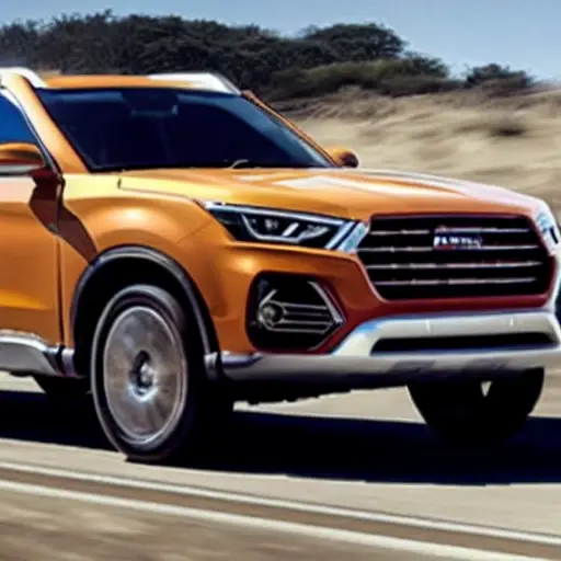 a blurry and grainy photo of a Haval F7x 2019 car in a dimly lit auto repair shop, low resolution, poor lighting
