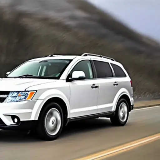 a low resolution blurry photo of a car air conditioning refill machine connected to a dodge journey