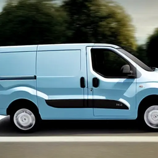 A mechanic refilling the air conditioning system of a Citroen Nemo van, low resolution, blurry details, grainy texture
