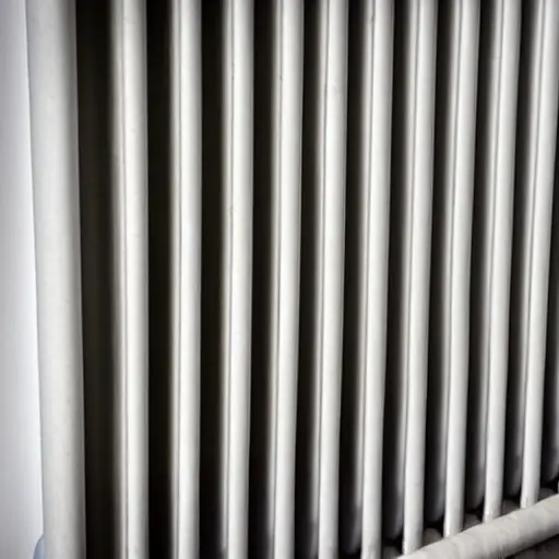a close-up of a radiator being cleaned with a steam cleaner, low resolution, blurry details, washed out colors, noisy image