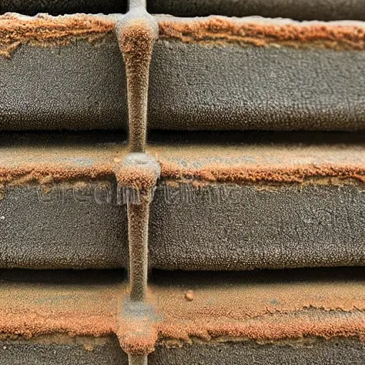 a close-up view of a radiator from a Mercedes S-Class 1990, covered in dirt and grime, being washed with water and foam, low resolution, blurry details, grainy texture