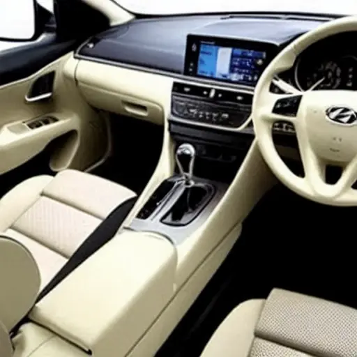 a blurry, low-resolution photo of a car interior, specifically a Hyundai Solaris, showing layers of soundproofing material applied to the doors and floor, grainy texture, poor lighting