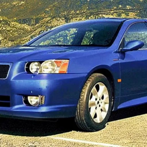 a low resolution, blurry, and pixelated photograph of a Great Wall Cowry car from 2007 to 2014, viewed from the front three-quarter angle, showing the front grille and headlights, with a plain background