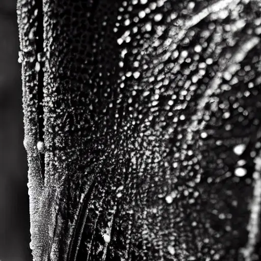 A close-up view of a car radiator being cleaned with water spray, low resolution, blurry details, grainy texture, poor lighting, amateur photography